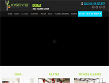 Tablet Screenshot of inspiremeyoga.net